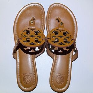 Tory Burch Brown Leather Sandals